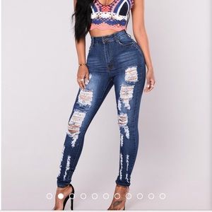 High rise jeans(FN)